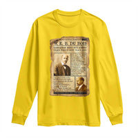 Vintage Newspaper W E B Du Bois Long Sleeve Shirt African American Scholar