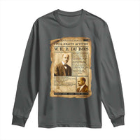 Vintage Newspaper W E B Du Bois Long Sleeve Shirt Civil Rights History