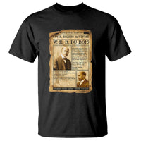 Vintage Newspaper W E B Du Bois T Shirt Civil Rights History