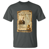 Vintage Newspaper W E B Du Bois T Shirt Civil Rights History