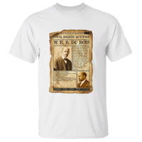 Vintage Newspaper W E B Du Bois T Shirt Civil Rights History