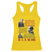W E B Du Bois Education And Human Development Quote Racerback Tank Top