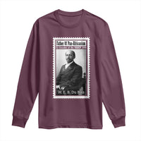 Vintage Stamp W E B Du Bois Long Sleeve Shirt Black Thought Leader