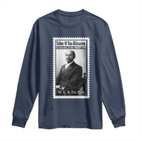 Vintage Stamp W E B Du Bois Long Sleeve Shirt Black Thought Leader