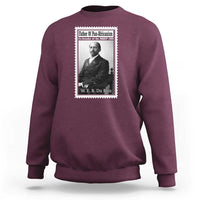 Vintage Stamp W E B Du Bois Sweatshirt Black Thought Leader