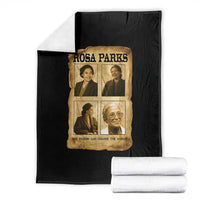 One Person Can Change The World Quote Throw Blanket Rosa Parks Legacy