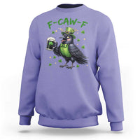 F Caw F Raven Lover Sweatshirt Funny St Patricks Day Gift