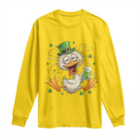 Funny Drunk Irish Duck Long Sleeve Shirt St Patricks Day Gift