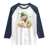 Funny Drunk Irish Duck Raglan Shirt St Patricks Day Gift