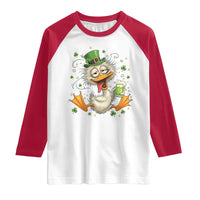 Funny Drunk Irish Duck Raglan Shirt St Patricks Day Gift