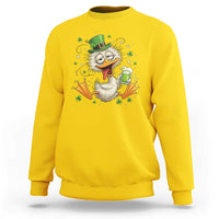 Funny Drunk Irish Duck Sweatshirt St Patricks Day Gift