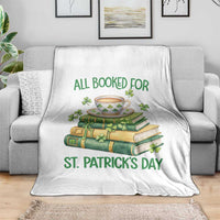All Booked For St Patricks Day Throw Blanket Gift For Book Lovers