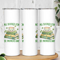 All Booked For St Patricks Day Skinny Tumbler Gift For Book Lovers