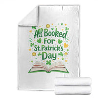 All Booked For St Patricks Day Throw Blanket Irish Bookworm Gift