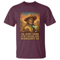 Funny El Squatcho Cinco De Mayo T Shirt Just Here For Tacos And Margaritas