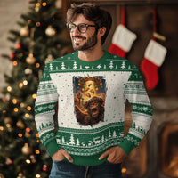 Funny Bigfoot Alien Selfie Ugly Christmas Sweater Cinco De Mayo Party Gift