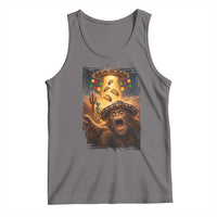 Funny Bigfoot Alien Selfie Tank Top Cinco De Mayo Party Gift