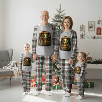 Funny Bigfoot Chupacabra Cinco De Mayo Plaid Pajama Set Cryptid Lover Gift