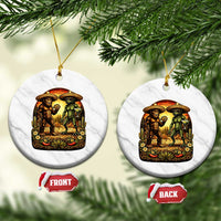 Funny Bigfoot Chupacabra Cinco De Mayo Ceramic Ornament Cryptid Lover Gift