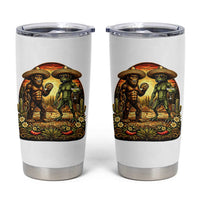 Funny Bigfoot Chupacabra Cinco De Mayo Tumbler Cup Cryptid Lover Gift