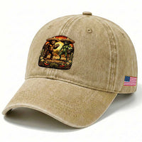 Funny Bigfoot Chupacabra Cinco De Mayo Washed Cotton Baseball Cap Cryptid Lover Gift