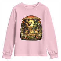 Funny Bigfoot Chupacabra Cinco De Mayo Youth Sweatshirt Cryptid Lover Gift