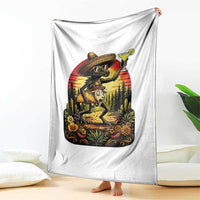 Funny Chupacabra Goat Taco Lover Throw Blanket Cinco De Mayo Party Gift