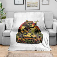 Funny Chupacabra Goat Taco Lover Throw Blanket Cinco De Mayo Party Gift