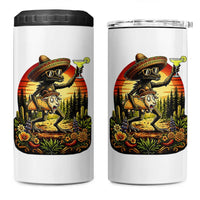Funny Chupacabra Goat Taco Lover 4 in 1 Can Cooler Tumbler Cinco De Mayo Party Gift
