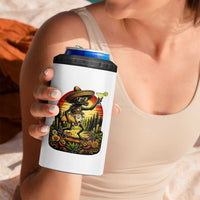 Funny Chupacabra Goat Taco Lover 4 in 1 Can Cooler Tumbler Cinco De Mayo Party Gift