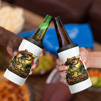 Funny Chupacabra Goat Taco Lover 4 in 1 Can Cooler Tumbler Cinco De Mayo Party Gift