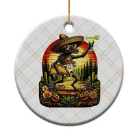 Funny Chupacabra Goat Taco Lover Ceramic Ornament Cinco De Mayo Party Gift