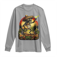 Funny Chupacabra Goat Taco Lover Long Sleeve Shirt Cinco De Mayo Party Gift