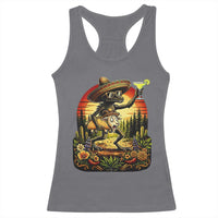 Funny Chupacabra Goat Taco Lover Racerback Tank Top Cinco De Mayo Party Gift