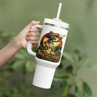 Funny Chupacabra Goat Taco Lover Tumbler With Handle Cinco De Mayo Party Gift