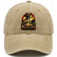 Funny Chupacabra Goat Taco Lover Washed Cotton Baseball Cap Cinco De Mayo Party Gift
