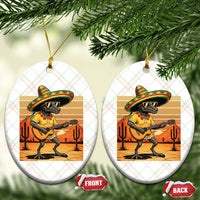 Funny Cinco De Mayo Chupacabra Ceramic Ornament Guitar Fiesta Gift