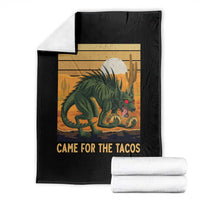 Funny Chupacabra Taco Lover Throw Blanket Came For The Tacos