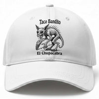 Funny Chupacabra Taco Bandito Baseball Cap Gift For Mexican Food Fan