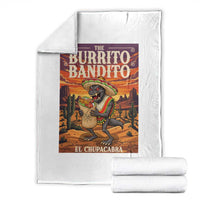 Funny El Chupacabra Burrito Bandito Throw Blanket Cinco De Mayo Gift