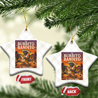 Funny El Chupacabra Burrito Bandito Ceramic Ornament Cinco De Mayo Gift