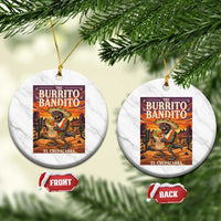 Funny El Chupacabra Burrito Bandito Ceramic Ornament Cinco De Mayo Gift