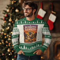 Funny El Chupacabra Burrito Bandito Ugly Christmas Sweater Cinco De Mayo Gift