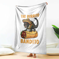 Funny Cinco De Mayo Chupacabra Throw Blanket The Burrito Bandito