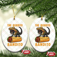 Funny Cinco De Mayo Chupacabra Ceramic Ornament The Burrito Bandito