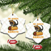 Funny Cinco De Mayo Chupacabra Ceramic Ornament The Burrito Bandito