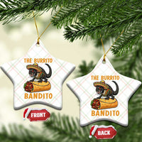 Funny Cinco De Mayo Chupacabra Ceramic Ornament The Burrito Bandito