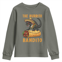 Funny Cinco De Mayo Chupacabra Youth Sweatshirt The Burrito Bandito