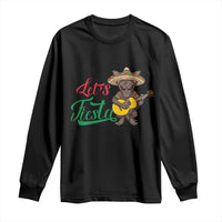 Funny Cinco De Mayo Chupacabra Long Sleeve Shirt Lets Fiesta