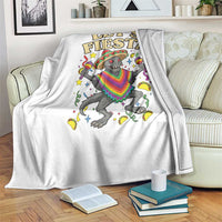 Funny Chupacabra Lets Fiesta Throw Blanket Cinco De Mayo Gift